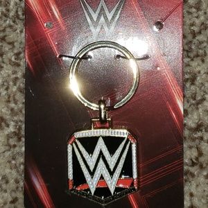WWE World Wrestling [Licensed!] logo keychain